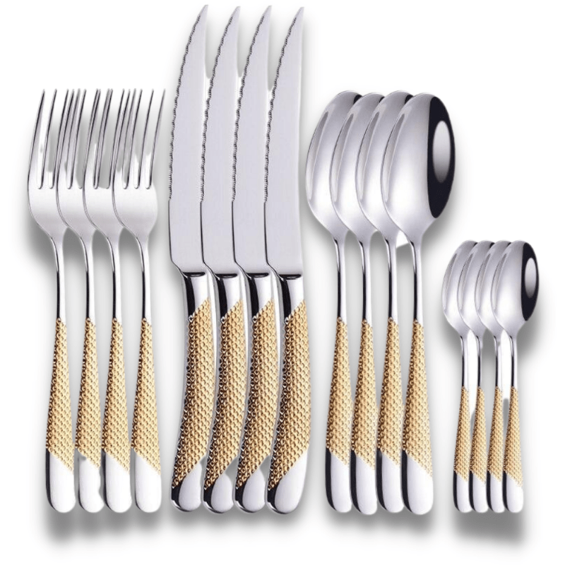 Monarchia Stainless Steel Inlaid Silverware Set