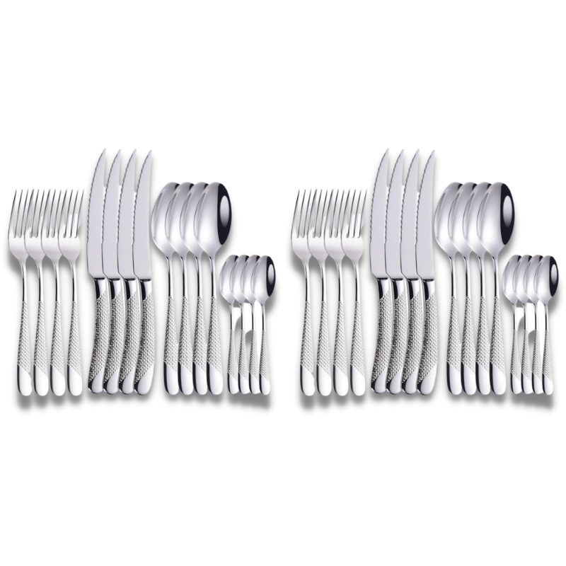 Monarchia Stainless Steel Inlaid Silverware Set