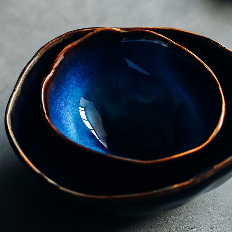 Ocean Waves Deep Blue Bowl