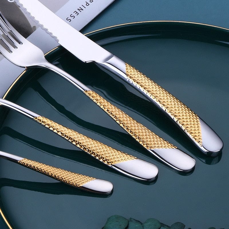 Monarchia Stainless Steel Inlaid Silverware Set