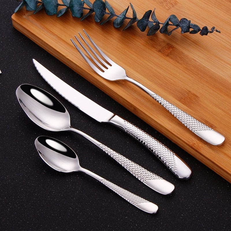 Monarchia Stainless Steel Inlaid Silverware Set