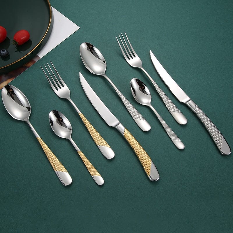 Monarchia Stainless Steel Inlaid Silverware Set