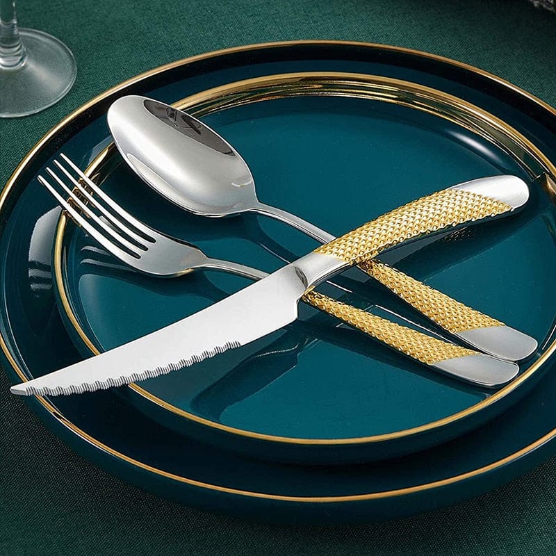 Monarchia Stainless Steel Inlaid Silverware Set