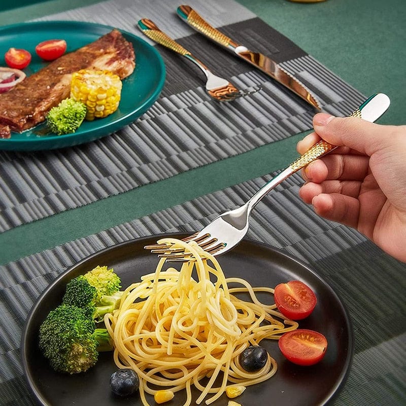 Monarchia Stainless Steel Inlaid Silverware Set