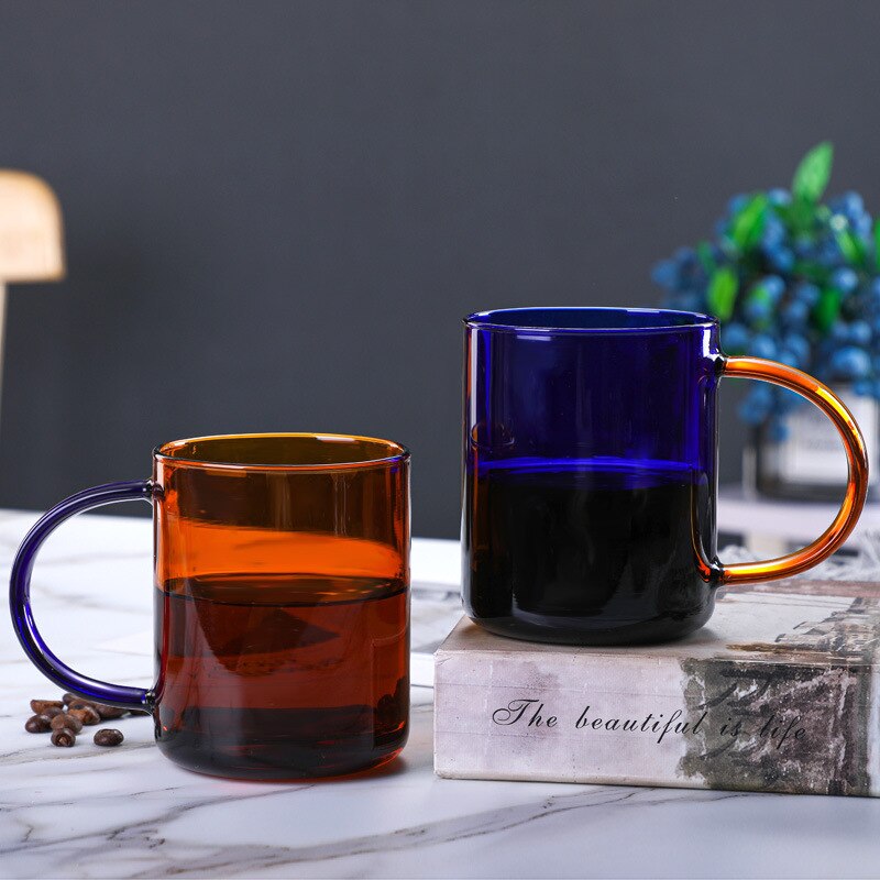 NEW! Tuscan Amber Glass Mug