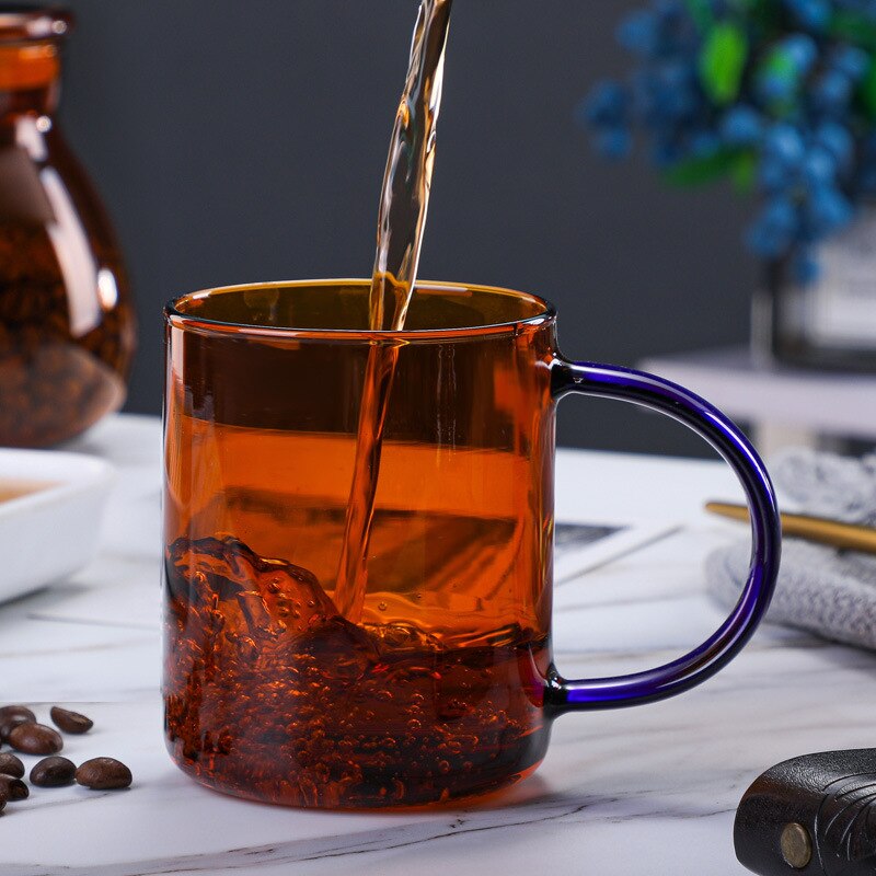 NEW! Tuscan Amber Glass Mug