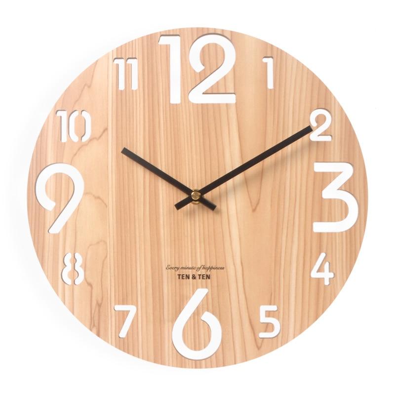 Modern Visions Wooden 3D Wall Clock