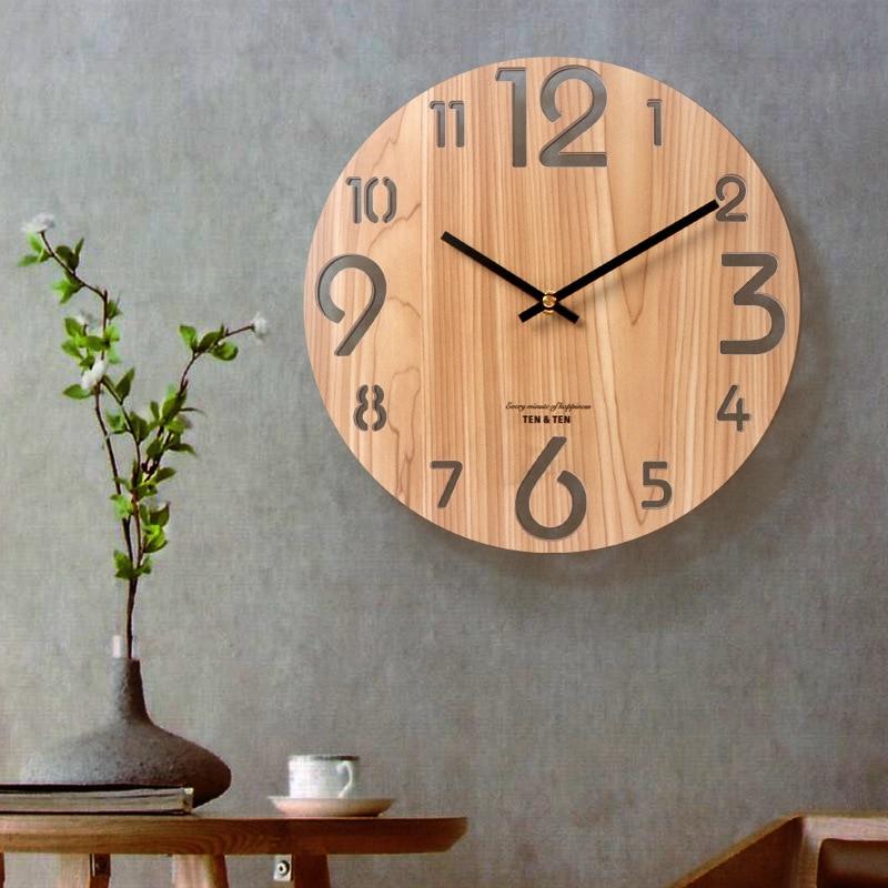 Modern Visions Wooden 3D Wall Clock
