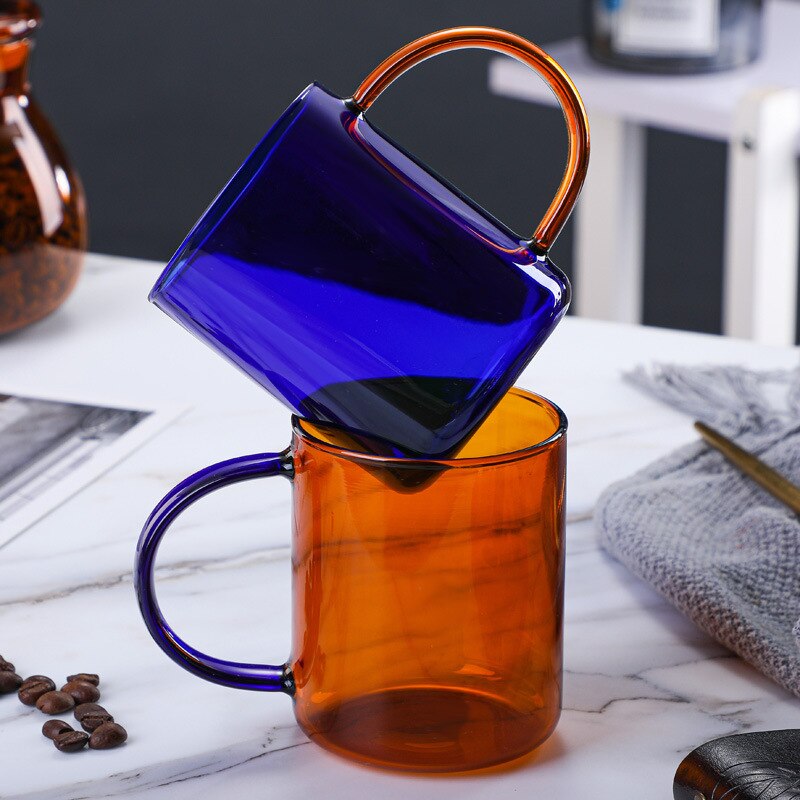 NEW! Tuscan Amber Glass Mug